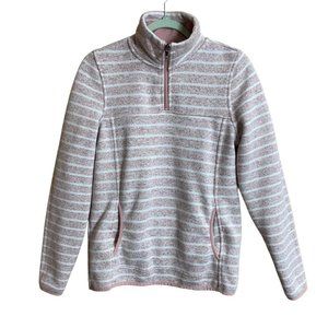 Anthro Thread + Supply Women Small Quarter Zip Pockets Sweatshirt Sweater